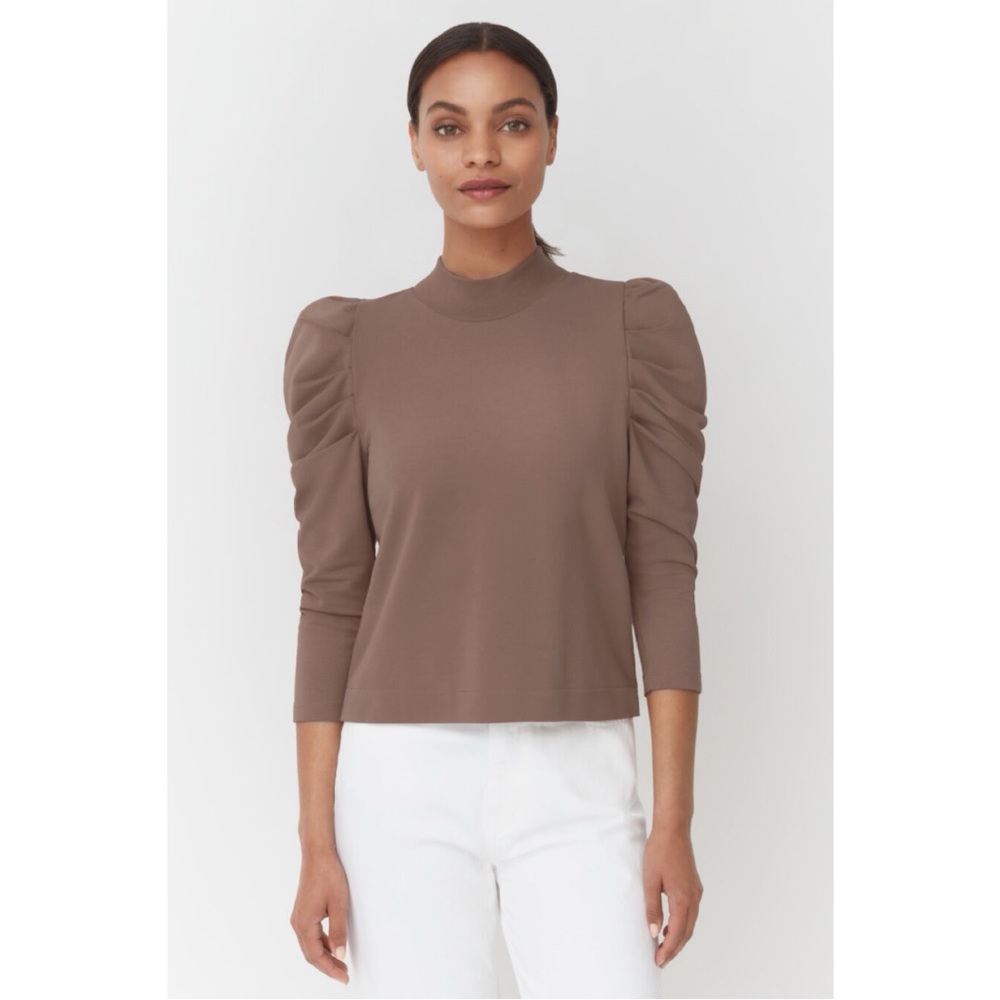 Cuyana French Terry Puff Sleeve Sweatshirt